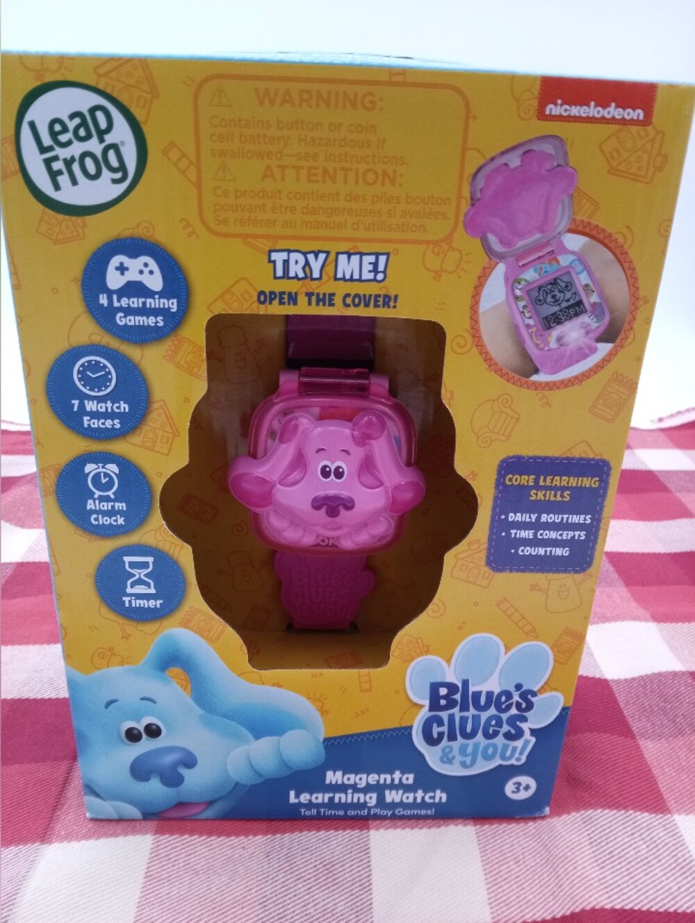 Blues Clues Leapfrog Magenta Learning Watch NIP